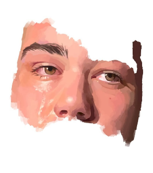 Arte de DCH retrato sin terminar